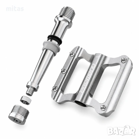 Ултра леки алуминиеви педали за велосипед PROMEND R41, Черни, 82x105x14mm, 250g, снимка 7 - Части за велосипеди - 50954893