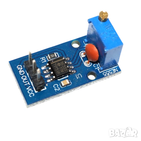 Модул за генериране на импулси с регулируема честота NE555 за Arduino, снимка 5 - Друга електроника - 55172643