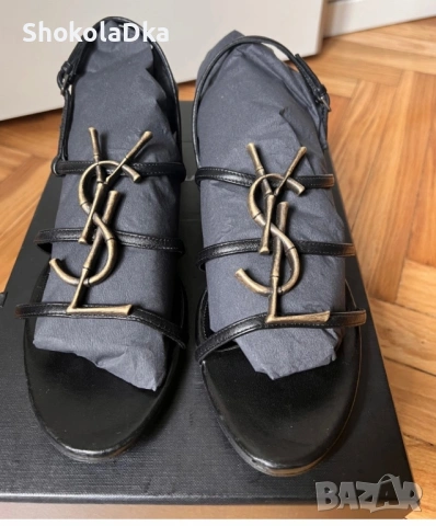 Оригинални сандали Saint Laurent 37 размер , снимка 9 - Сандали - 54690200