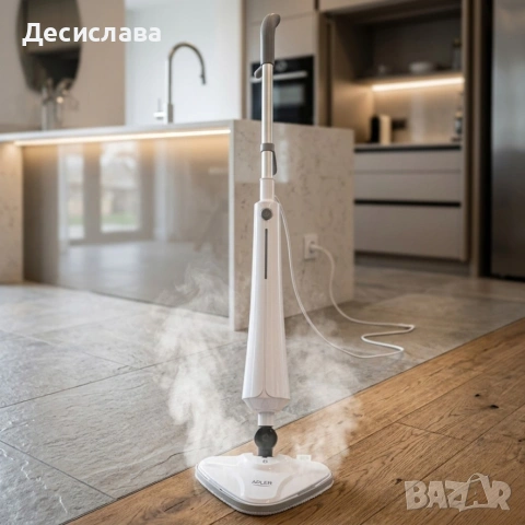 Парен моп Adler – 1300W мощност, дезинфекция без химикали и перфектно чисти подове, снимка 2 - Парочистачки и Водоструйки - 54395497