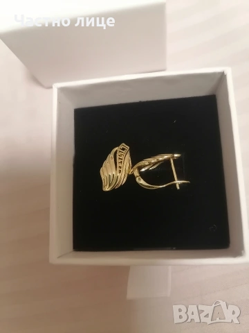 Нови! Позлатени дамски обеци , снимка 3 - Обеци - 53987385