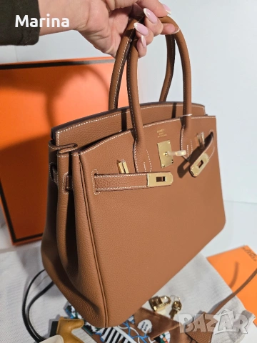 Налична чанта Hermes Birkin 30, снимка 11 - Чанти - 54341174
