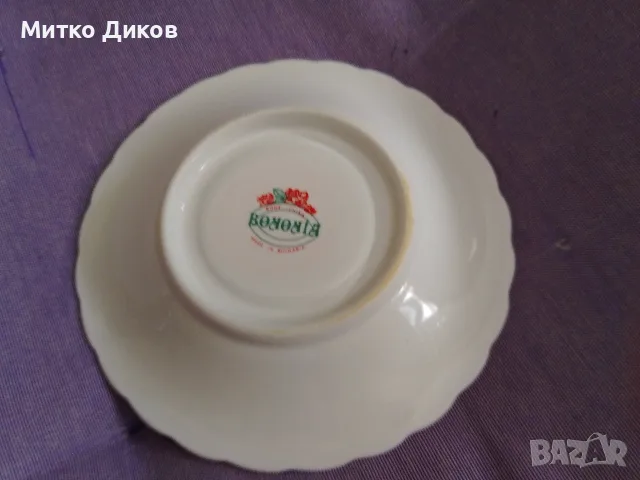 Чаша кафе 6бр с чиния 6бр костен порцелан нови на Коста Йорд. Видин Бонония екстра кач-кант копирка, снимка 13 - Сервизи - 55603533
