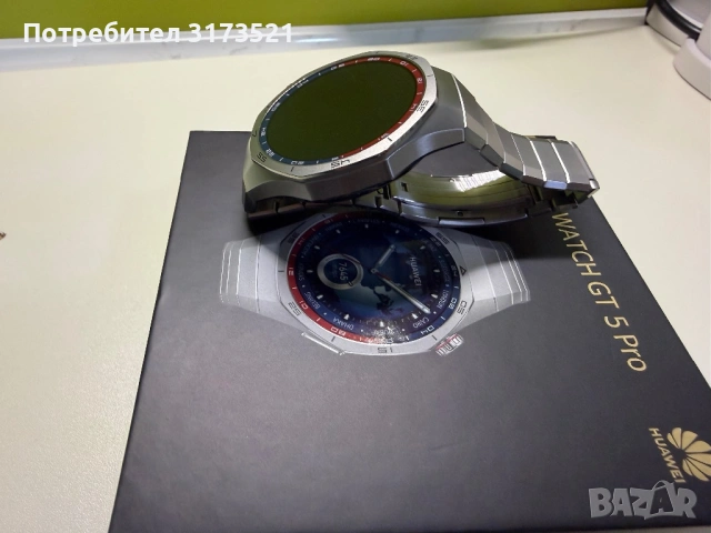 смарт часовник huawei gt 5 Смарт часовник Huawei Watch GT 5 Pro, 46mm, Titanium Case, Titanium Strap, снимка 4 - Смарт гривни - 54750446