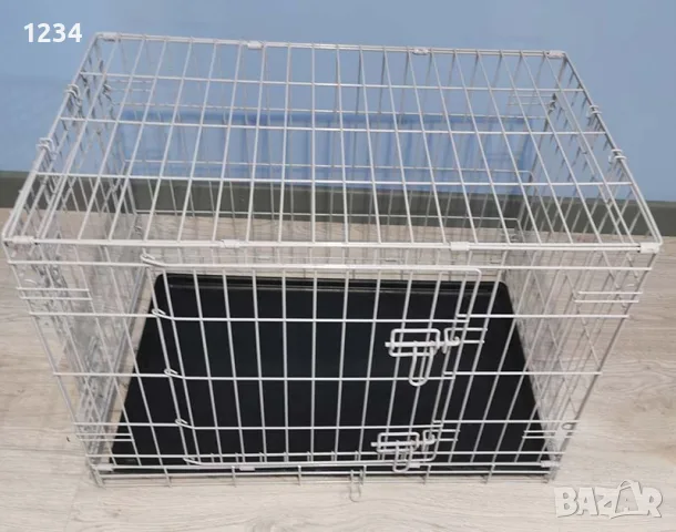 НОВА метална сгъваема клетка за куче 77x50x54см за транспорт и стационар