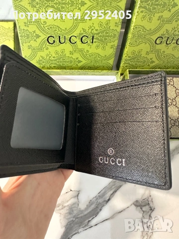Портфейл Gucci , снимка 5 - Портфейли, портмонета - 54395248