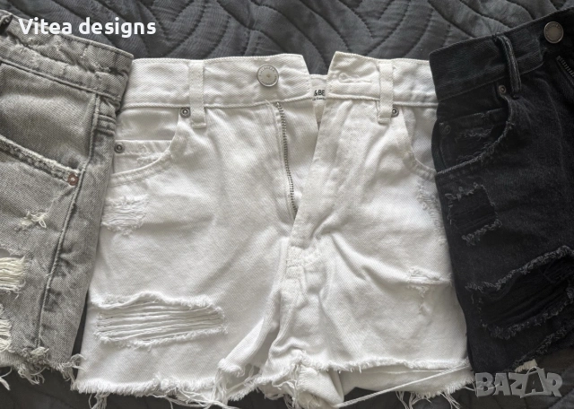 Дънкови панталони ZARA и Pull&Bear, снимка 3 - Къси панталони и бермуди - 55257887