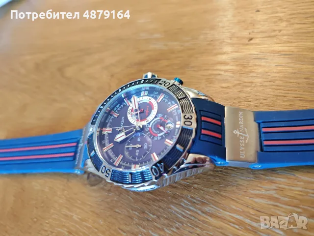 Ulysse Nardin Chronograph Date Quartz часовник , снимка 3 - Мъжки - 55466343