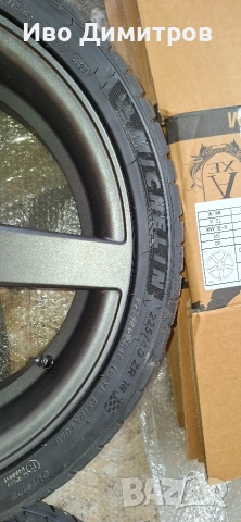 Гуми Michelin Pilot Sport 4s в комплект с джанти AXE EX18, снимка 4 - Гуми и джанти - 54093371