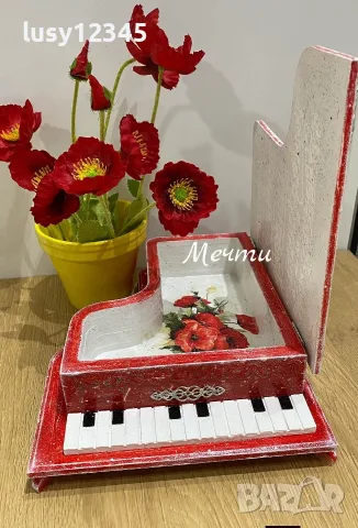 Кутия във формата на пиано🌺, снимка 6 - Романтични подаръци - 55566165