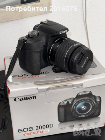 Продавам фотоапарат Canon EOS2000d
