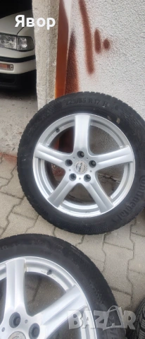Джанти ENZO 17 със зимни Continental 225/55, снимка 2 - Гуми и джанти - 54572537