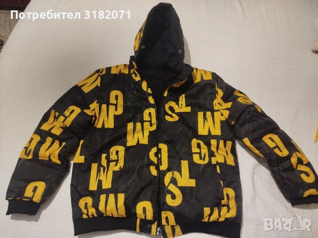 3XL Двустранно мъжко зимно яке,с качулка , снимка 3 - Якета - 54627225