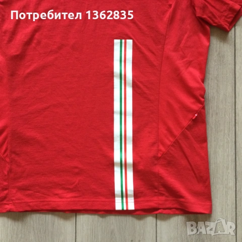 за феновете на FERRARI и FORMULA 1  : НОВА оригинална червена тениска Puma x  /  Ferrari размер XXL , снимка 4 - Тениски - 54556182