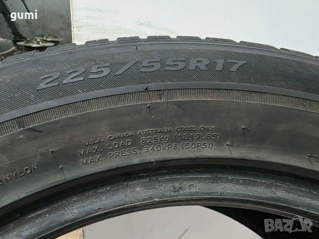 2бр всесезонни гуми 225/55/17 HANKOOK L05813, снимка 4 - Гуми и джанти - 54709448