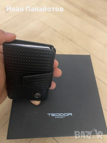 Тъмно син колан и визитник Teodor, снимка 6 - Колани - 54204154