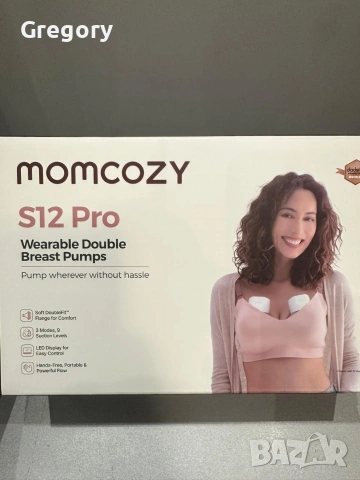 Двойна електрическа помпа за кърма Momcozy S12 Pro, hand free.