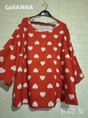 СТРАХОТНА НОВА ТУНИКА 3XL- 4XL, снимка 3 - Туники - 54504718