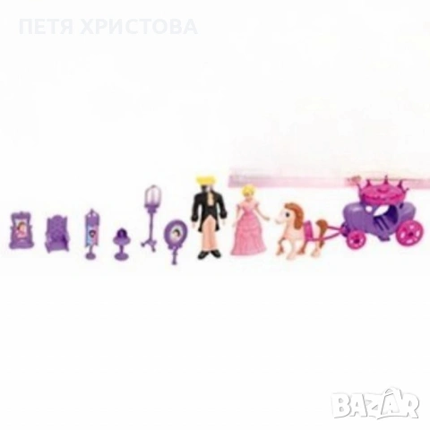 Комплект къщичка с каляска, конче и фигурки, снимка 3 - Фигурки - 55189477