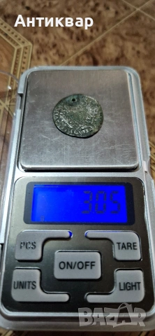 сребърна монета 7 кройцера 1762 , снимка 3 - Нумизматика и бонистика - 54199423