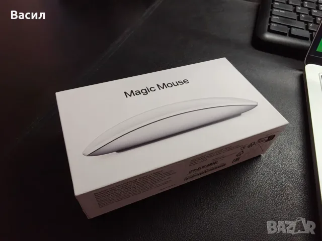 APPLE MAGIC MOUSE 2024 WHITE Multi-Touch Surface, MXK53ZM/A, снимка 5 - Клавиатури и мишки - 55678648