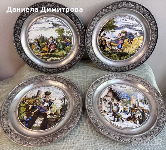 Декоративни чинии с 4те сезона