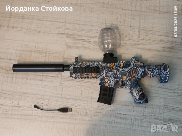 Детска електрическа пушка с меки топчета които се разтварят във вода преди да бъдат изстреляни, снимка 2 - Електрически играчки - 55509945