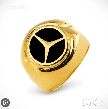 стилен пръстен за почитателите на Мерцедес, снимка 2 - Пръстени - 54014710