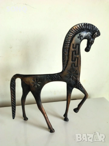 Уникална Бронзова Статуетка - Кон (Етруско Изкуство), снимка 5 - Антикварни и старинни предмети - 54067195
