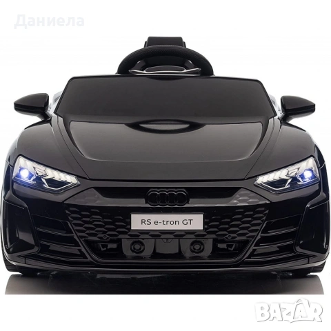 Акумулаторен джип Audi RS E-Tron GT 4X4 Licensed с меки гуми и кожена седалка 12V, снимка 3 - Детски велосипеди, триколки и коли - 55130523