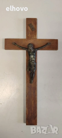 Дървен кръст разпятие Исус Христос#1