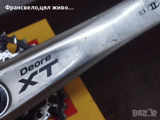 Курбел със средно движение за велосипед колело Shimano deore xt fc m 770, снимка 3 - Части за велосипеди - 51555532