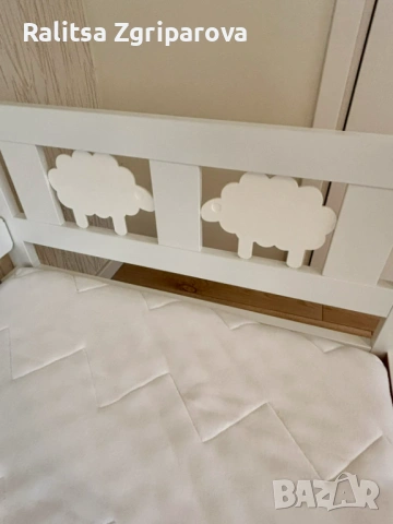 Детско легло IKEA KRITTER 70x160 см с матрак UNDERLIG, снимка 5 - Мебели за детската стая - 54929684