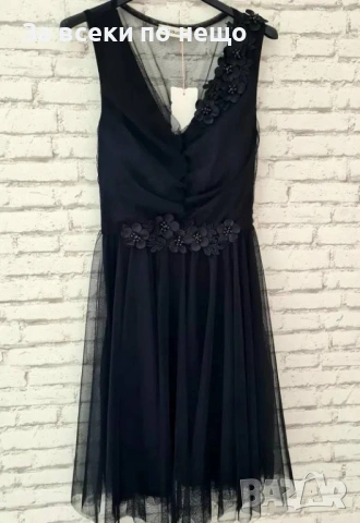 Дамска Рокля От Тюл И Цветчета 👗 - Различни Цветове Код Aura66, снимка 6 - Рокли - 54922486