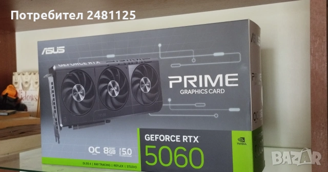 Видеокарта ASUS PRIME RTX 5060 OC 8GB GDDR7 Чисто Нова! Гаранция 36м., снимка 2 - Видеокарти - 55162466