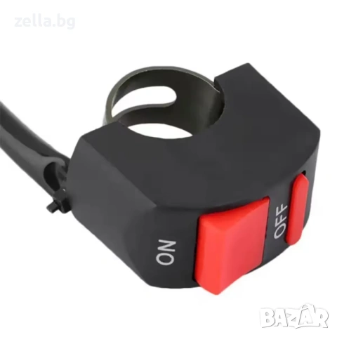 ON/OFF ключ за кормило 12V-48V | Мотоциклет, Електрическа тротинетка, Скутер, ATV, 2 пина 10061, снимка 4 - Друга електроника - 54656881
