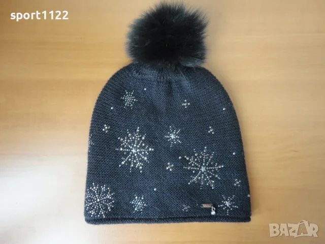 Шапка със Swarovski кристали, снимка 5 - Шапки - 55325218