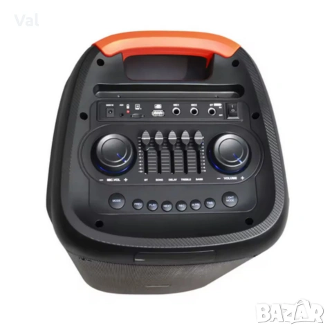 Преносима тонколона с микрофон и дистанционно управление, 40W мощност, Bluetooth, USB/SD , снимка 4 - Тонколони - 54827064