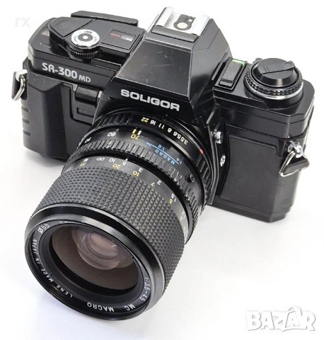 AX-1 с Fujica 50mm f1.6, Soligor SR-300 MD с Exakta 35-70mm (Minolta MD), снимка 2 - Фотоапарати - 53171193