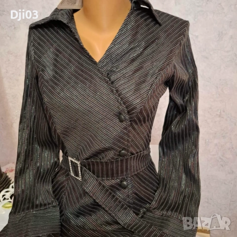 Дамски Тренчкот с колан, снимка 2 - Палта, манта - 54322796