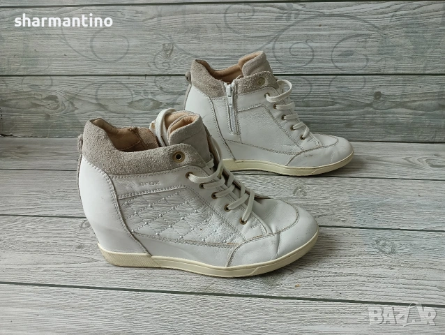 Geox Italian patent N 39 кожени сникърси, снимка 2 - Дамски ежедневни обувки - 55165376