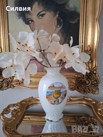 Ретро порцеланова ваза, снимка 4 - Вази - 54079007