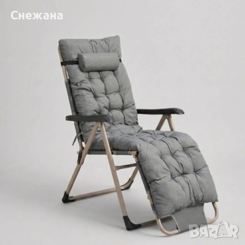 Нов Луксозен градински шезлонг, снимка 4 - Градински мебели, декорация  - 54665512