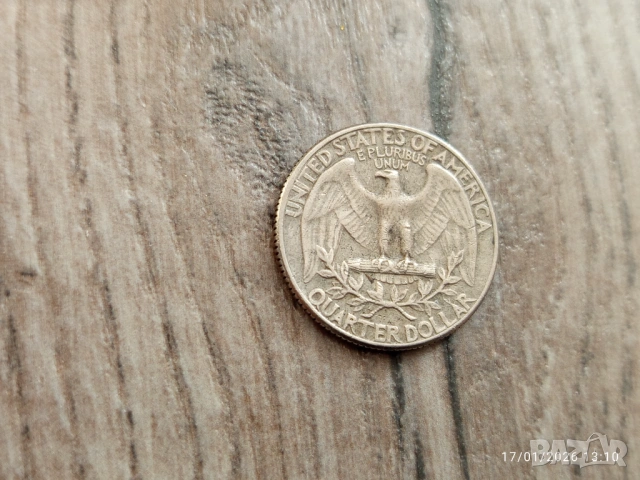 Монета 1966 Съединени Щати Washington Quarter - 25 Cents, снимка 2 - Нумизматика и бонистика - 54662930