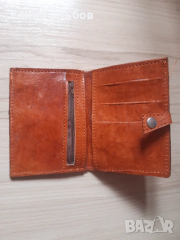 Портфейл- естествена кожа, купуван от Мароко , снимка 4 - Портфейли, портмонета - 54173420