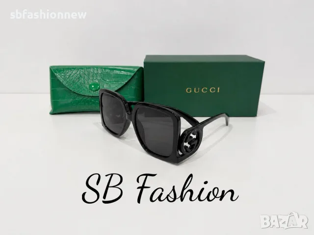 Gucci очила с лого голям модел, снимка 2 - Слънчеви и диоптрични очила - 55377158