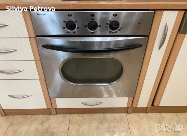 Bompani фурна за вграждане, инокс, използвана