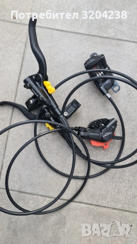 Сет хидравлични спирачки Shimano Deore BL-M4100 и апарати Shimano Deore BR-M6100 - предна и задна