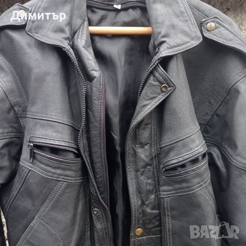 Мъжко кожено яке 56 номер , снимка 2 - Якета - 55457056
