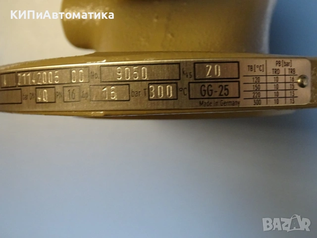 терморегулаторен вентил Samson typ4(2114) DN40 PN16 temperature controller valve, снимка 5 - Резервни части за машини - 54507533